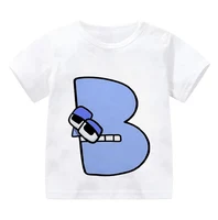 New Alphabet Lore T Shirt Print Cartoon Casual Summer Children Short-sleeved Anime T-shirt Kids Clothes Boy Game Series T Shirt 2