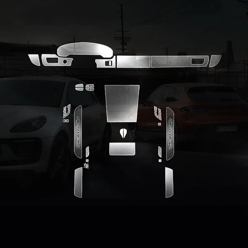 

For Porsche Taycan 2020-2023 TPU Transparent Protective Film Interior Sticker Center Console Navigator Gear Door Car Accessories