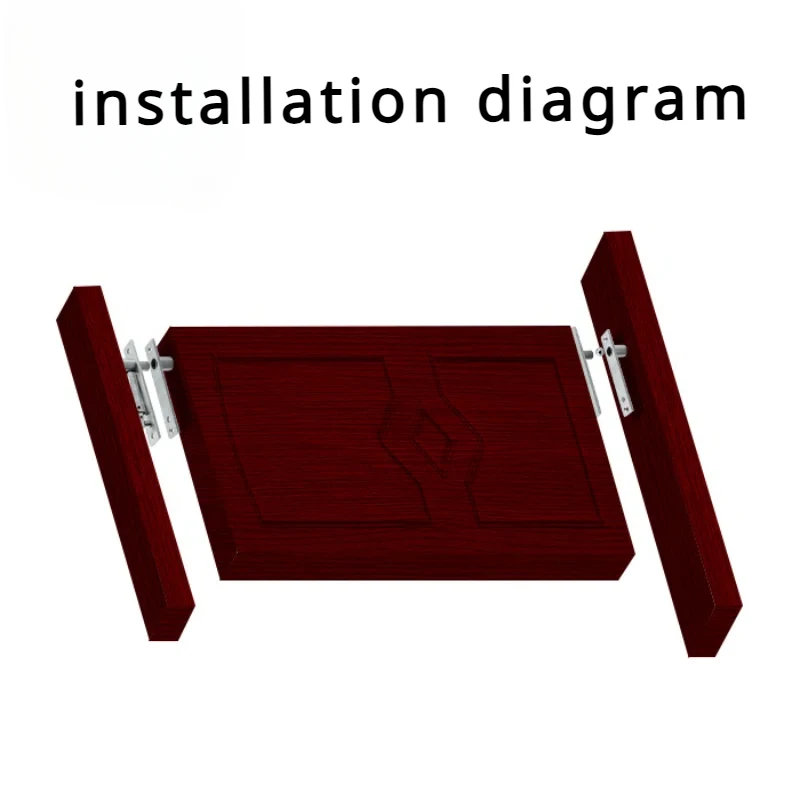 Stainless Steel Pivot Heavy Duty Rotating Shaft Wooden Door Hinge Shaft Murphy Positioning Door Hidden Axis 360-degree