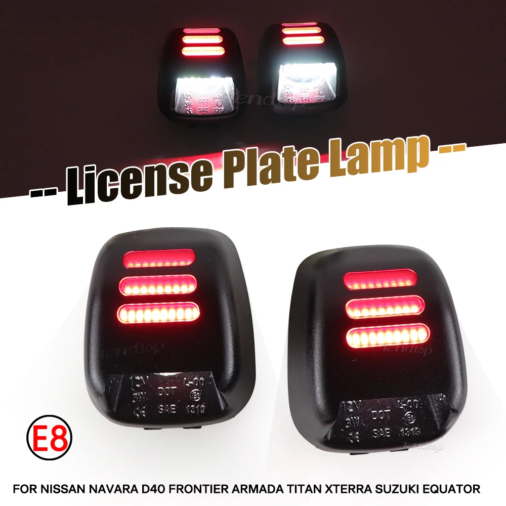 

Светодиодный номерной знак 18SMD Canbus Белый для Nissan Navara D40 Frontier Armada Titan Xterra Suzuki Equator