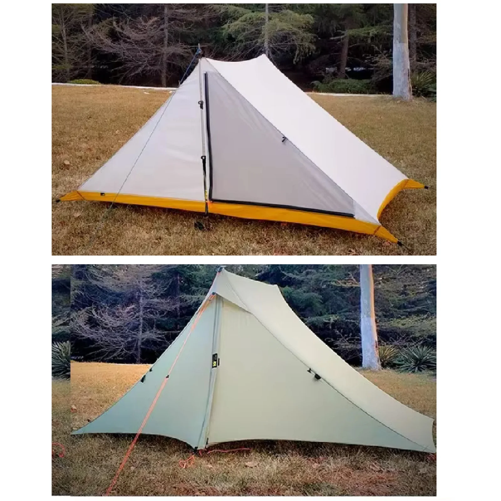 2 Person Professional Waterproof Two-sided 20D Silnylon Tent 6