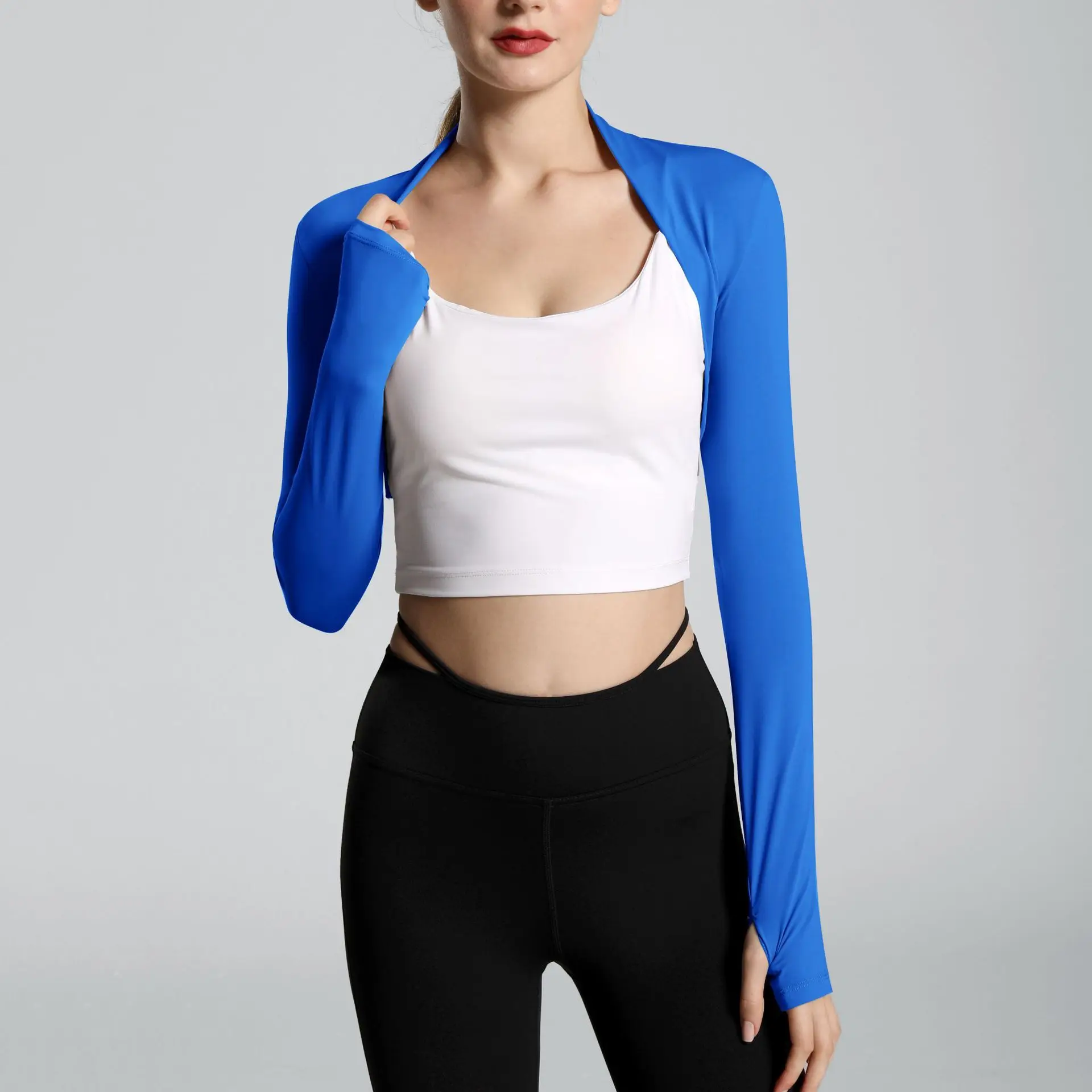 Dance Ballet Shawl Sports Coat Tops Women Cardigan Gym Fitness Jacket Long  Sleeve Yoga Shirts Top Small Waistcoat Women Clothing