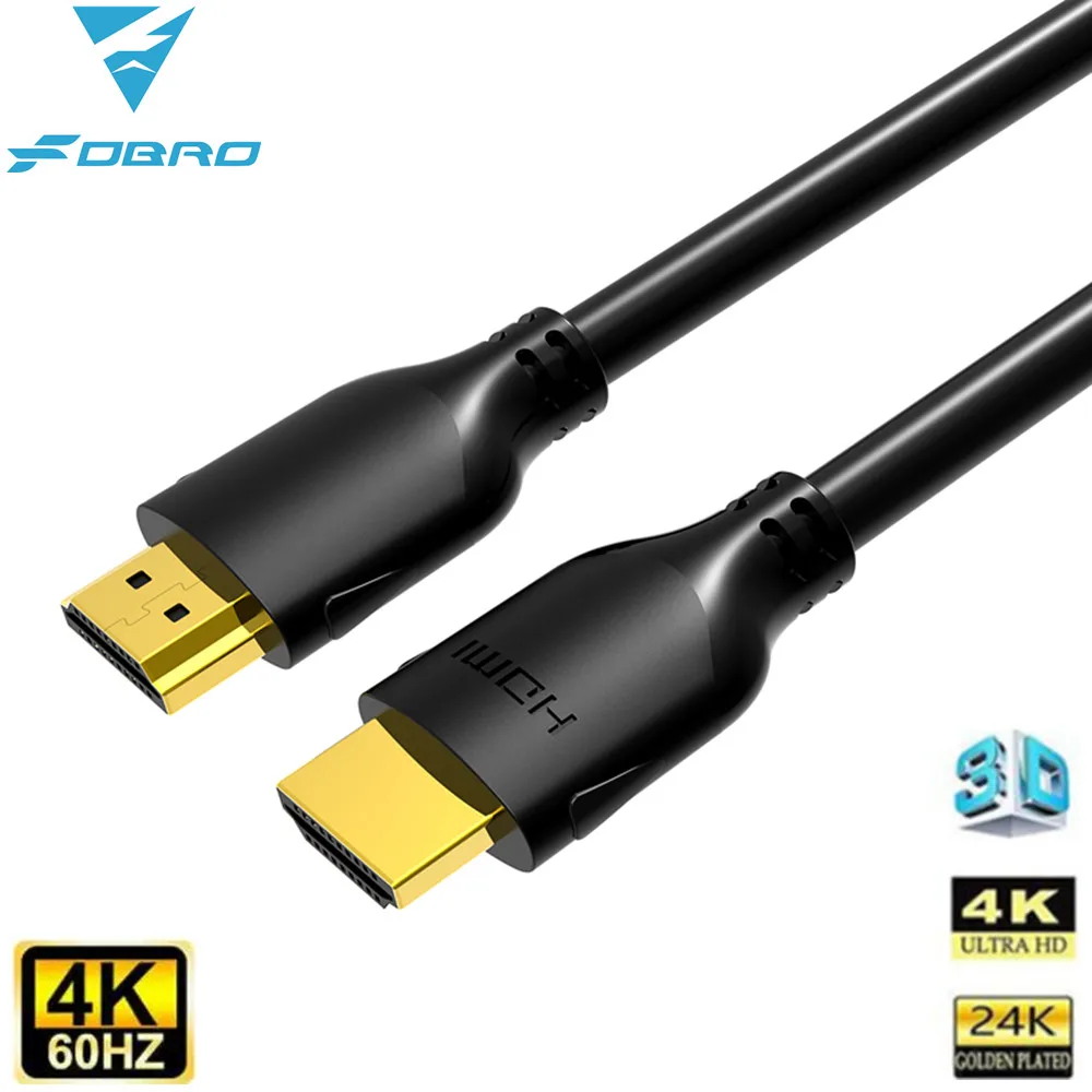HDMI-compatible Cable Video Cables HDMI 2.0 Gold Plated 1.4 4K