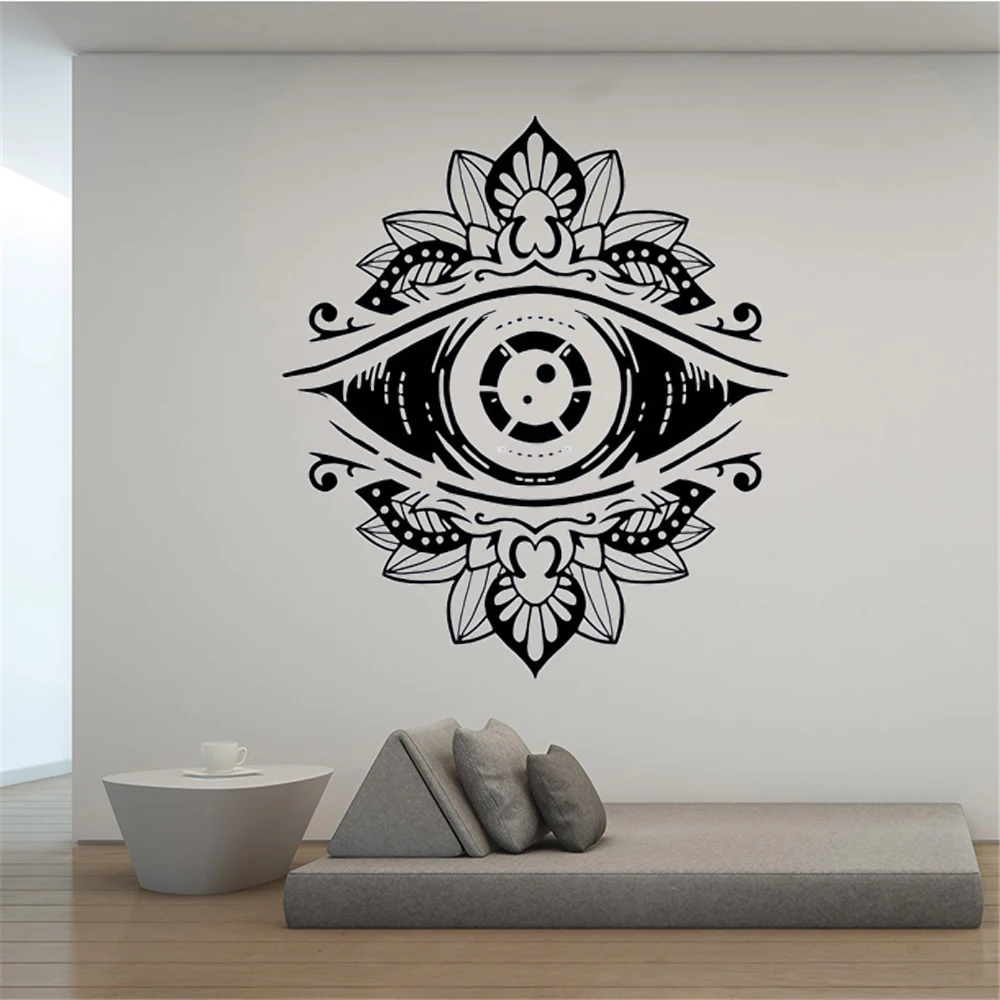 

Namaste Wall Decals Window Mandala Stickers Removable Vinyl Letter Meditation Bedroom Livingroom Decor Wallpaper Murals HJ1301