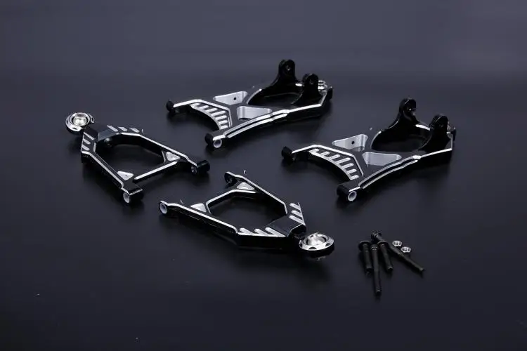 Aluminum Front /rear Lower/upper Suspension Arm Set for HPI Rovan KM Baja 5b ,ss