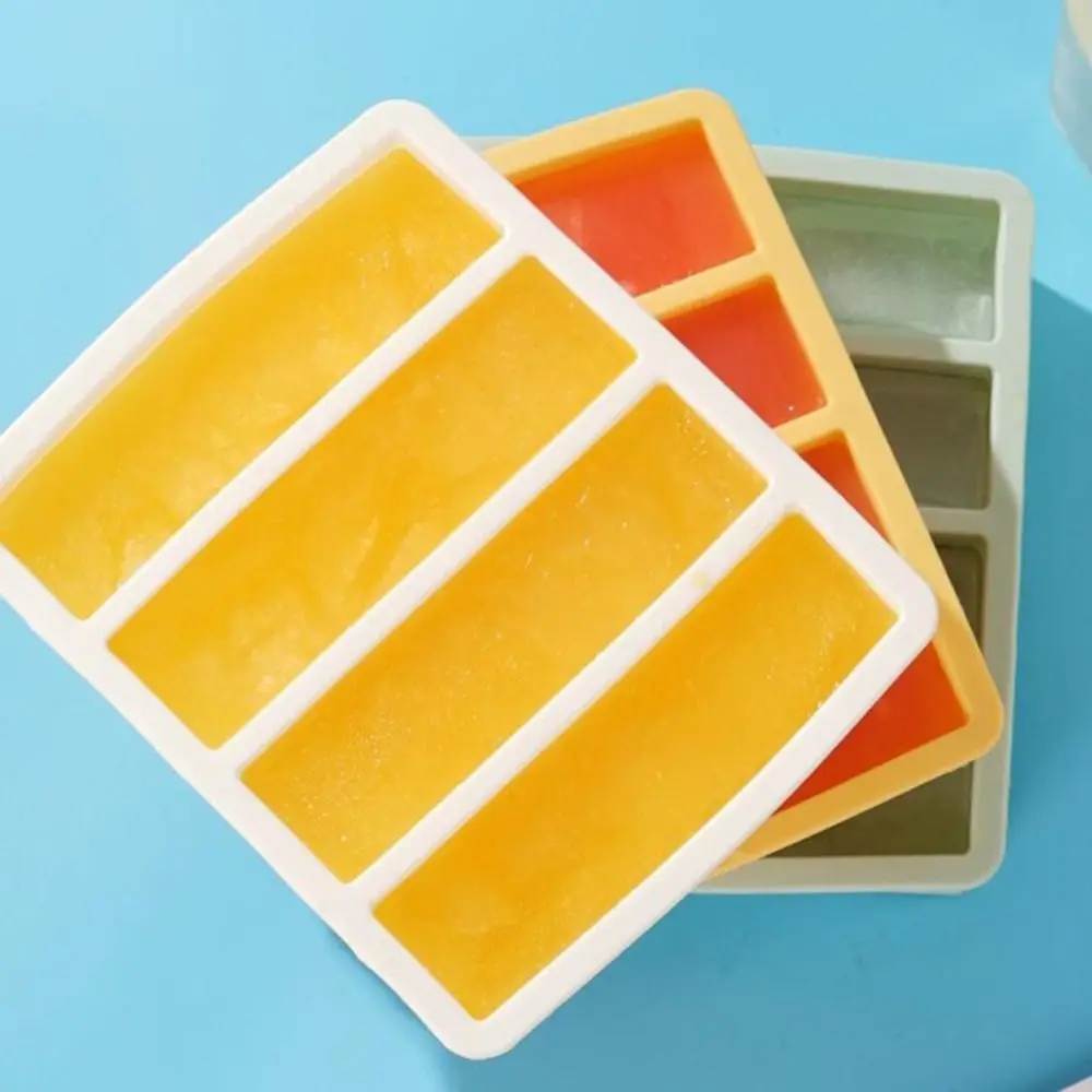 Large Silicone Ice Cube Tray with Lid for Easy Release - Perfect for Whiskey and Home Bar Use