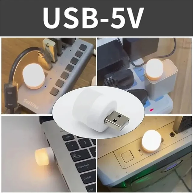 4 Luci USB LED Mini - Lampadine Portatili Per Auto, Casa, Scrivania - Bianco Caldo - Alimentazione 5V - Foto 11