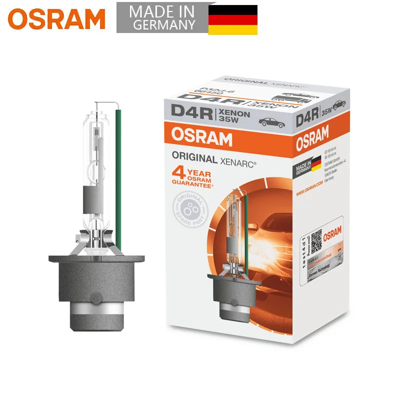 OSRAM-bombilla Xenon D4R HID para faro delantero de coche, luz blanca  estándar Original, 4300K, P32d-6, 12V, 35W, 66450, 1 unidad - AliExpress