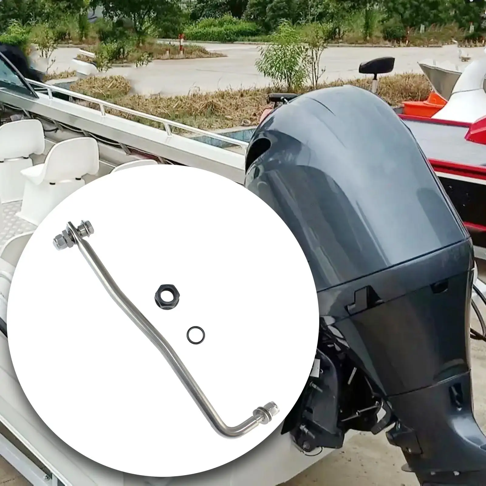 Steering Lever Arm Multipurpose Sturdy Front Steering Lever Outboard Motor Boat Engine Accessories Guide Rod for 65W-61350-00