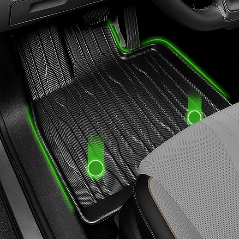 TPE Floor Mats All Weather Anti-Slip Waterproof Rear Trunk Pad Cargo Liner for Audi Q4 E-tron Interior Accessories car floor mats