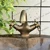 Horn faucet drainer
