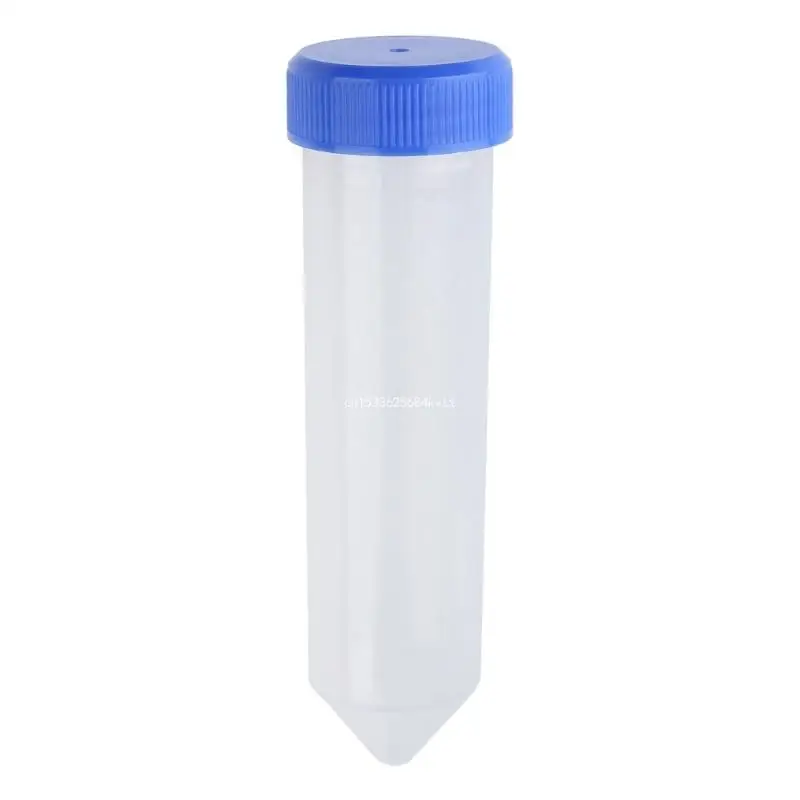 25Pcs 50ml Graduated Plastic Centrifuge Tubes with Screw Caps and Tubes Rack