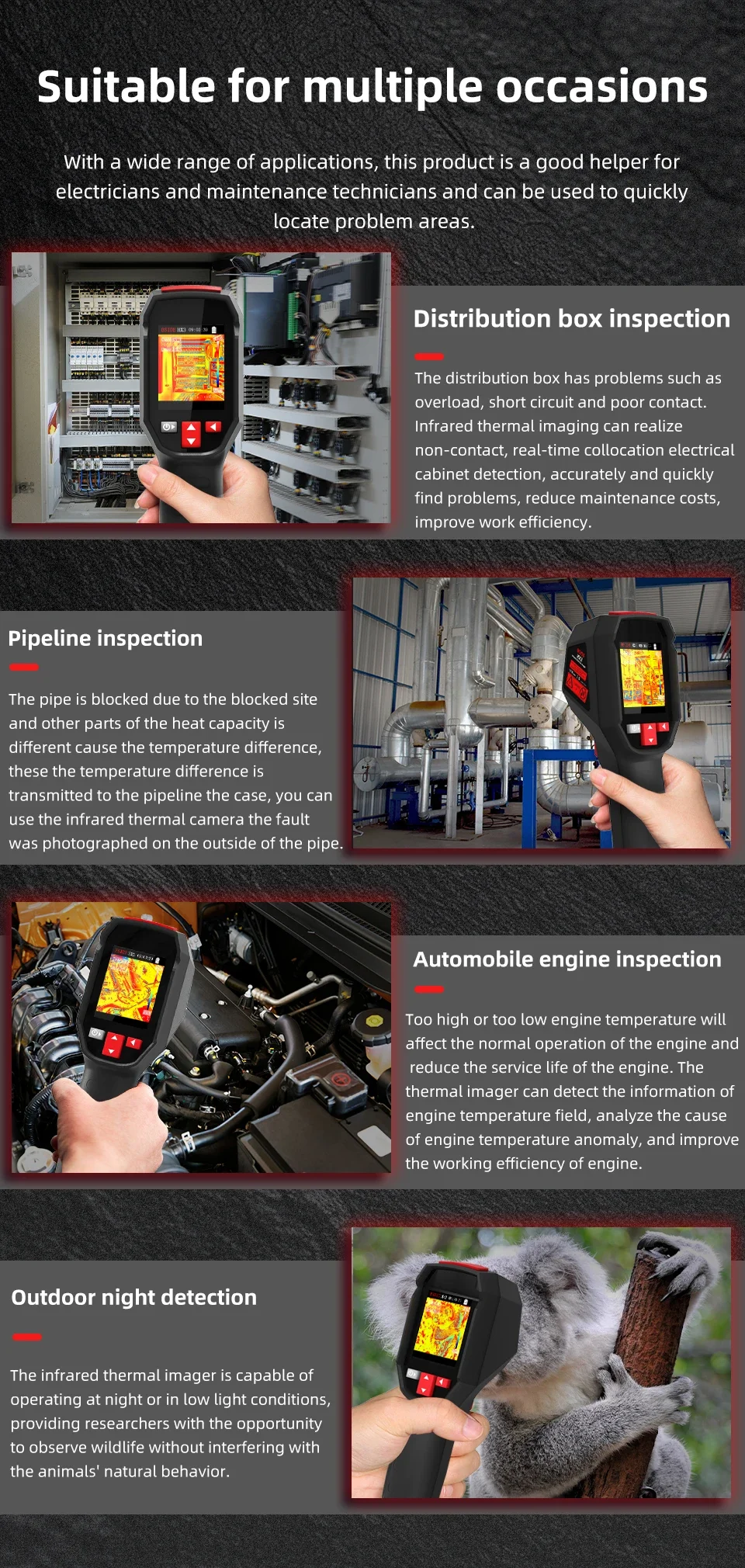 Service Electrical Thermal Scanning BSIDE SH7 Thermal Imager