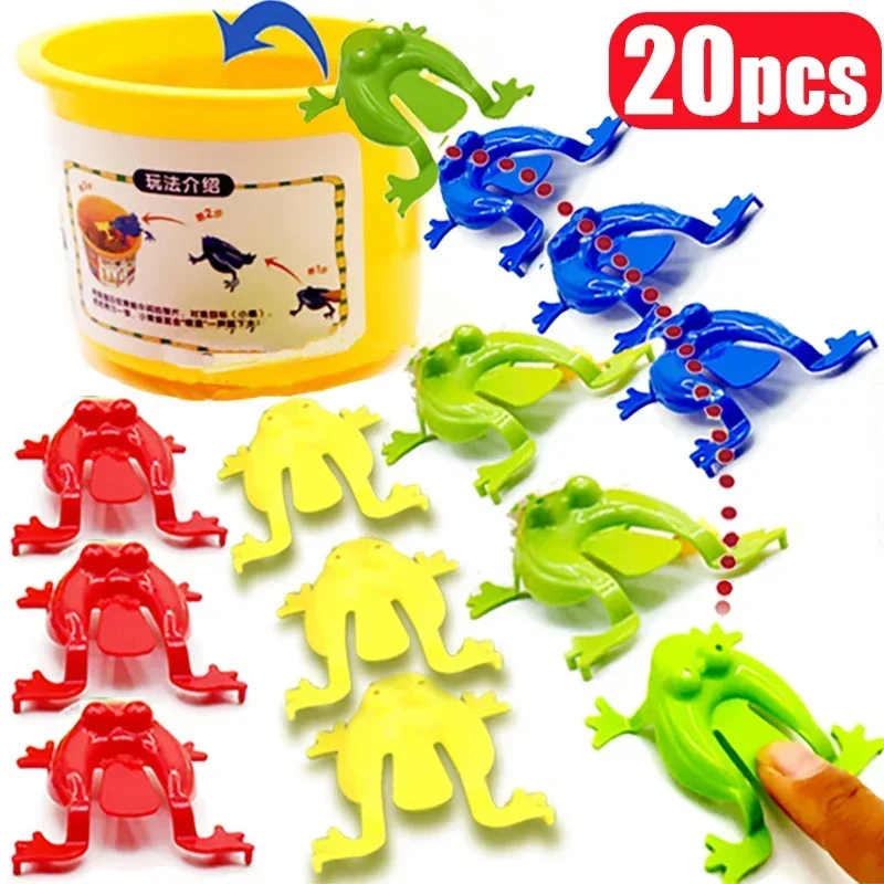 10/50pcs Colorful Jumping Frog Toys Kids Children Assorted Stress Relief Anxiety Early Educational Insect Games Party Favor Gift - Bilde 2