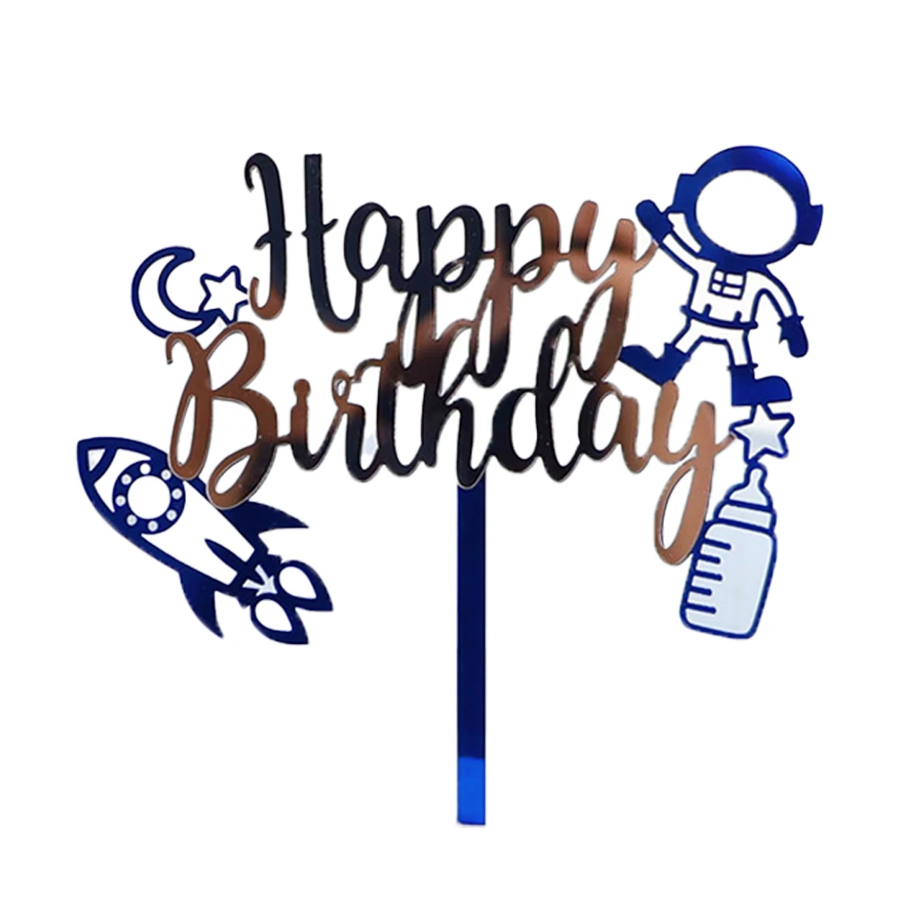 thumbnail image 1 of Decoración para tarta de astronauta, planetas, adornos para tarta de astronauta, adornos para hornear para niños, universo, espacio exterior, suministros para fiesta de cumpleaños, 1 of 5