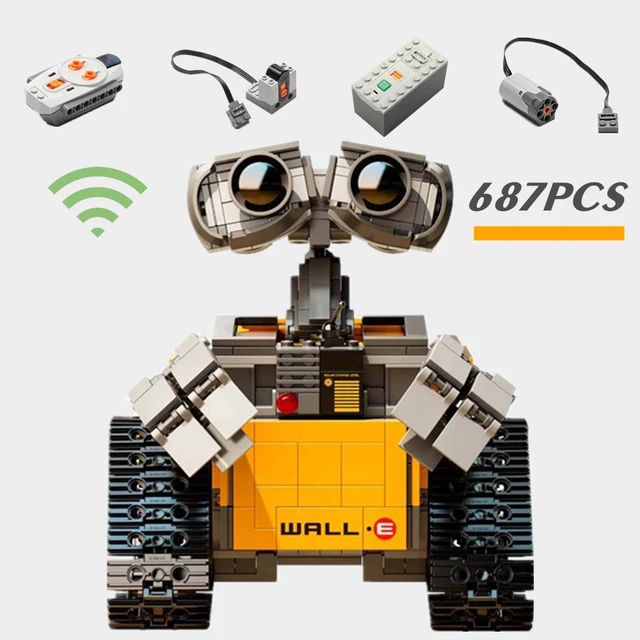 New 687PCS Disney Movie Pixar WALL E Motorized RC Robot Motor Power Figures 21303 Building Block Brick Toy Gift Kid Birthday 1