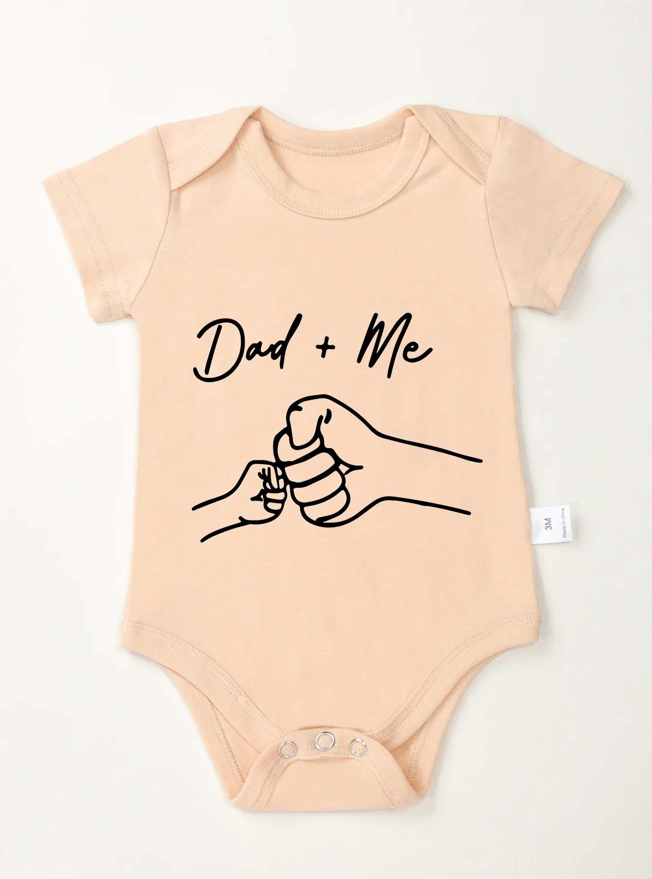 Clothes Rompers Dad and Me Printing Trendy Short Sleeve Bodysuit Newborn Infant Toddler Baby Girl Boy Jumpsuit High Quality 3