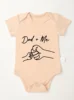 Clothes Rompers Dad and Me Printing Trendy Short Sleeve Bodysuit Newborn Infant Toddler Baby Girl Boy Jumpsuit High Quality 3