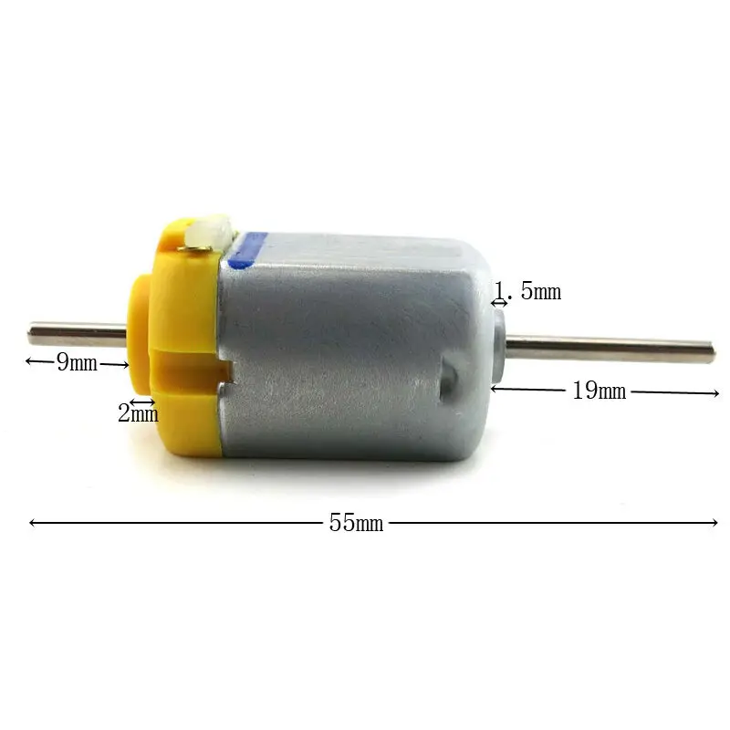 Details about   4pcs DC3-6V 7800-16000rpm Mini 130 Brush Motor For DIY Toy Cars Strong Magnet 