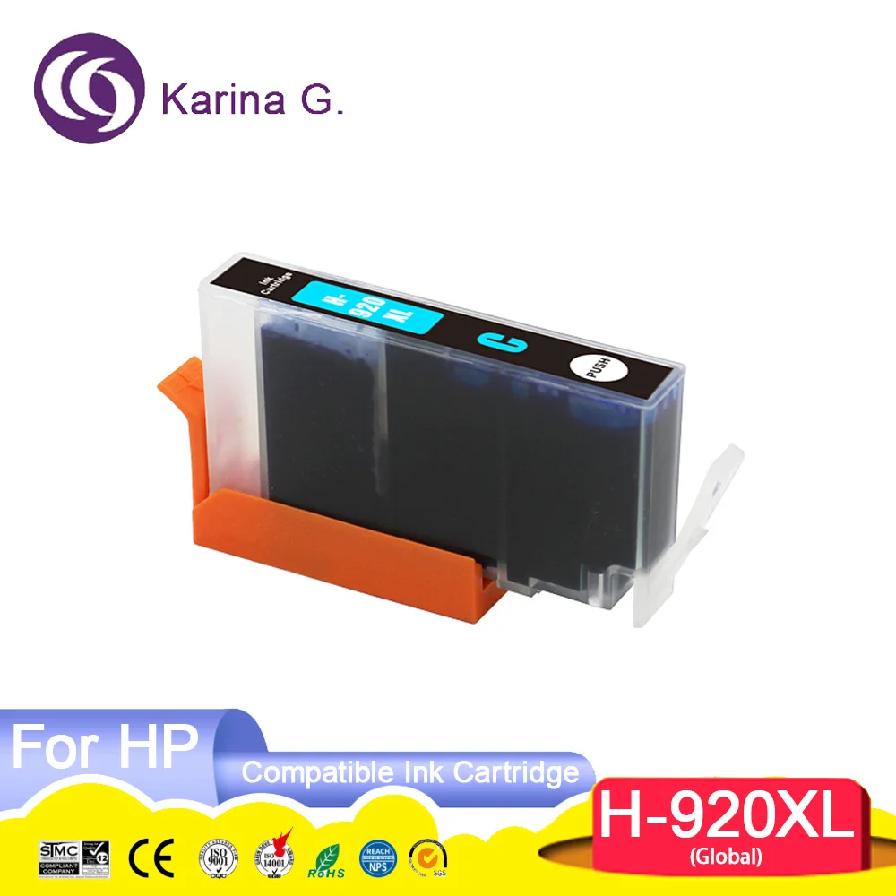 920XL 920 Premium Color Compatible Printer Inkjet Ink Cartridge for Officejet 6