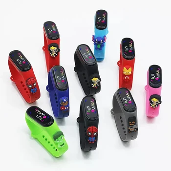 Disney Fashion Mickey Children Watches For Girls Electronic Bracelet Sports Touch LED  Doll Kids Watch Women Waterproof Clock 1