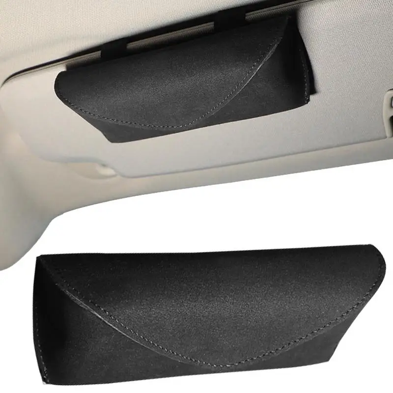 

Держатель для солнцезащитных очков для автомобиля, кожаный зажим для очков, изысканная прокладка, принадлежности для автомобильного козырька для всех очков, солнцезащитных очков, более толстый