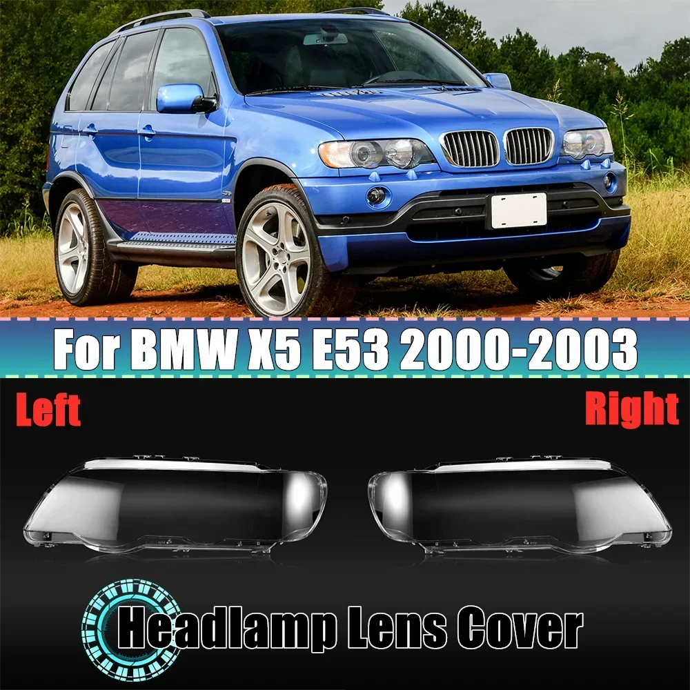 

E53 Car Front Headlight Glass Headlamps Transparent Lampshade Lamp Shell For BMW X5 E53 2000 2001 2002 2003 Headlight Cover Lens