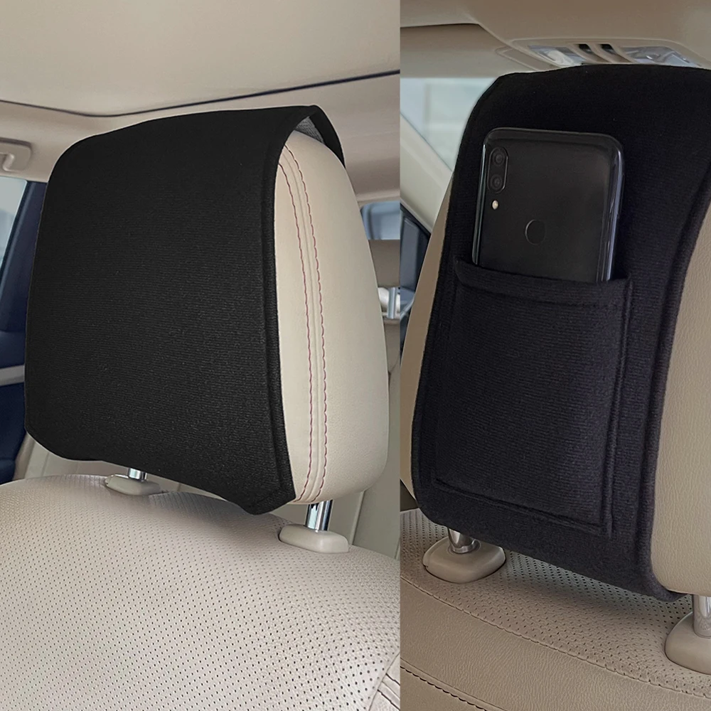 Pack De 2 Almohadillas Negras Para Reposabrazos – Poliéster Suave, 23,5x7,5x3 Cm, Protege Y Da Soporte A Sillas De Oficina, Coche Y Hogar