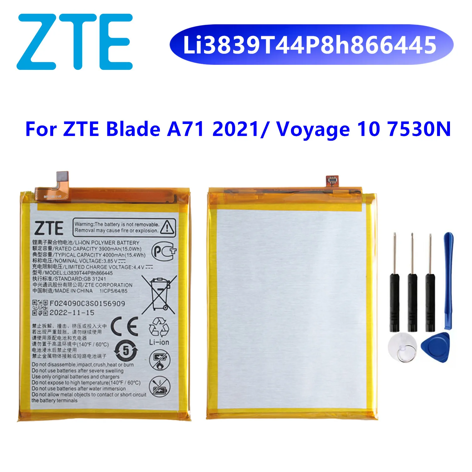 Batería Interna 4000 MAh Para ZTE Blade A71 (compatible