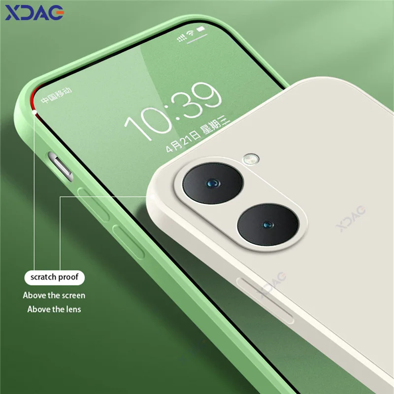Enhanced Liquid Silicone Anti-Drop Shockproof Phone Case with 360° Protection