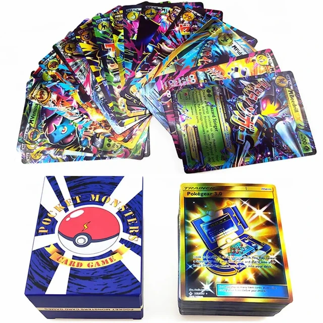 New Pokemon Cards in Portuguese TAG TEAM GX V VMAX Trainer Energy  Holographic Playing Cards Game Português Children Toy - AliExpress