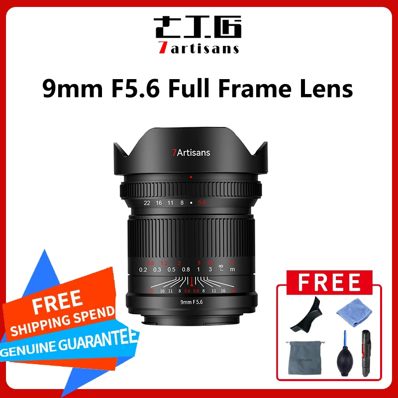 7 Artigiani 9Mm F5.6 Full Frame Obiettivo Prime Ultra Grandangolare Per Sony E Nikon Z Canon Rf Leica Obiettivo Per Fotocamera Con Montaggio A L