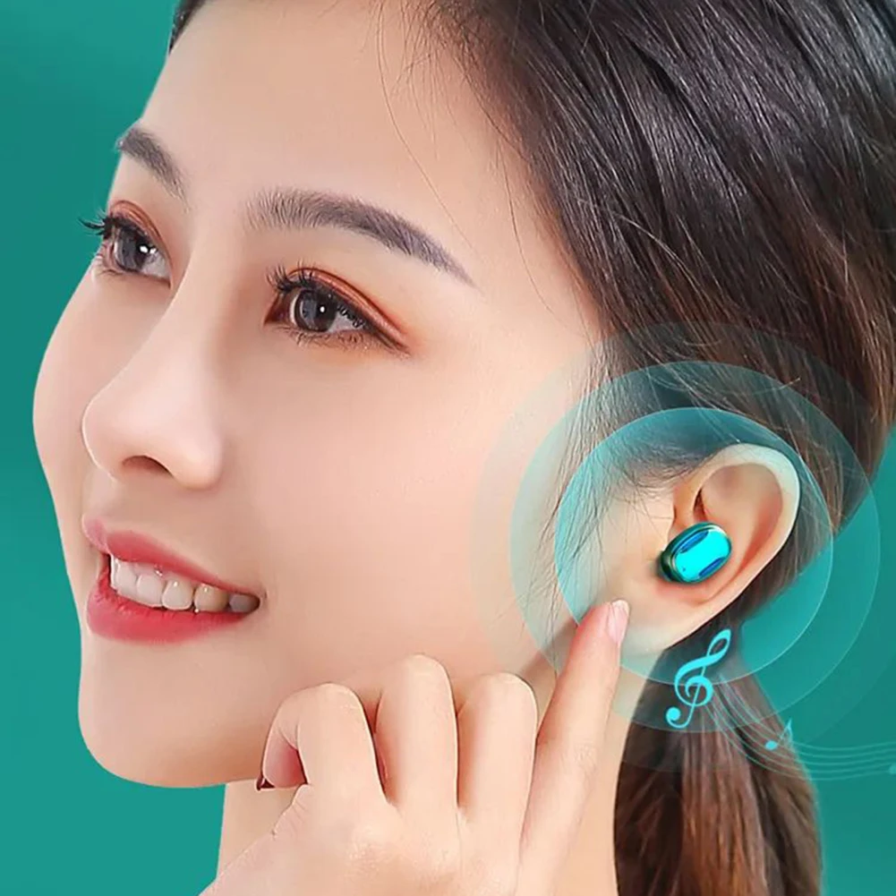 A22 Wireless Earphone Noise Canceling Calling Headphone With Power Real-Time Display Charging Case For Cell Phone Gaming Laptop