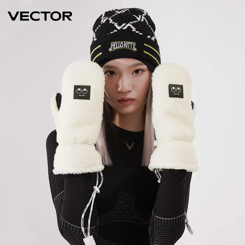 VECTOR Men's Women's Winter Ski Snowboard Waterproof and Warm Thick Snow Polar Fleece Gloves Snow Sports Gloves