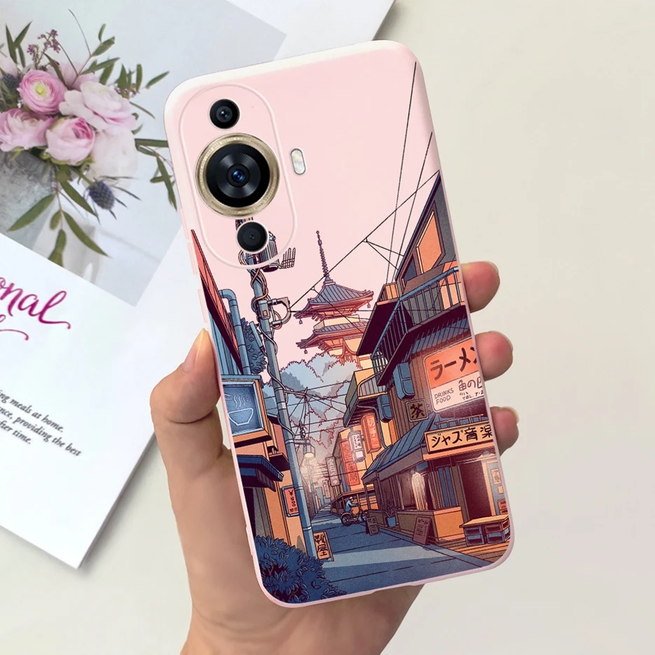 Cute Candy Painted Soft Silicone Phone Case Cover for Huawei Nova 11 Series