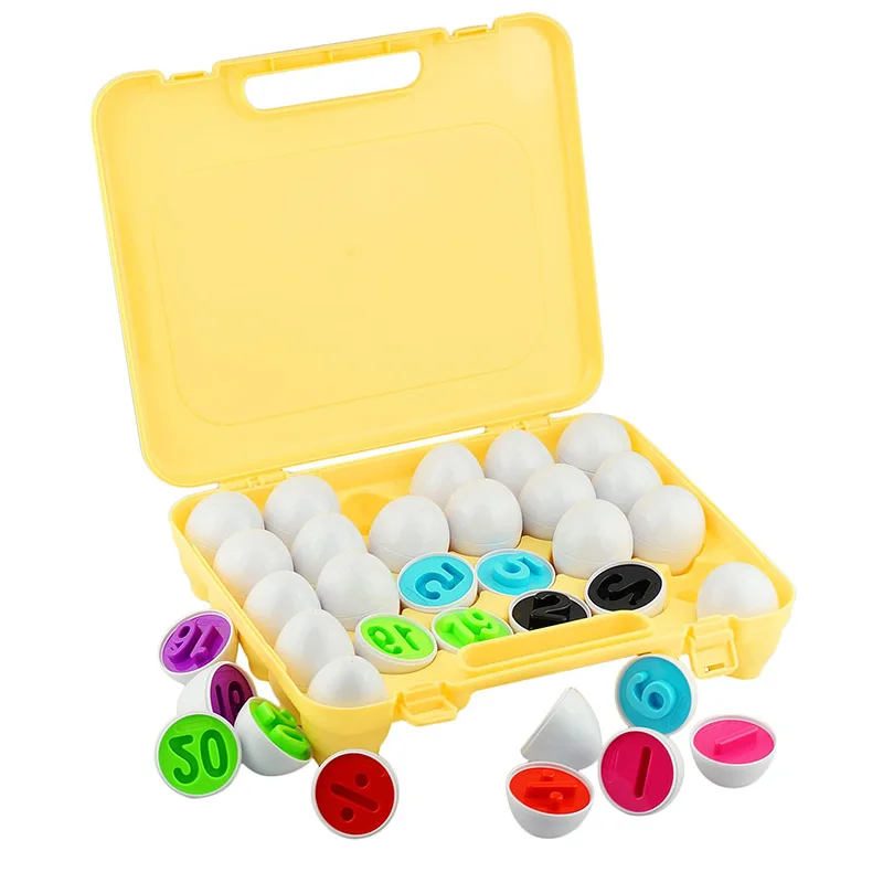 Colorful Shape Sorting Montessori Egg Toy for Toddlers - Educational STEM Gift