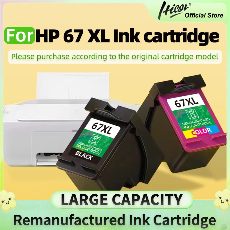 

67 XL Compatible Ink Cartridge For HP 67XL Envy 4140 4152 4155 4158 1225 2732 2752 1225 2774 6052 6055