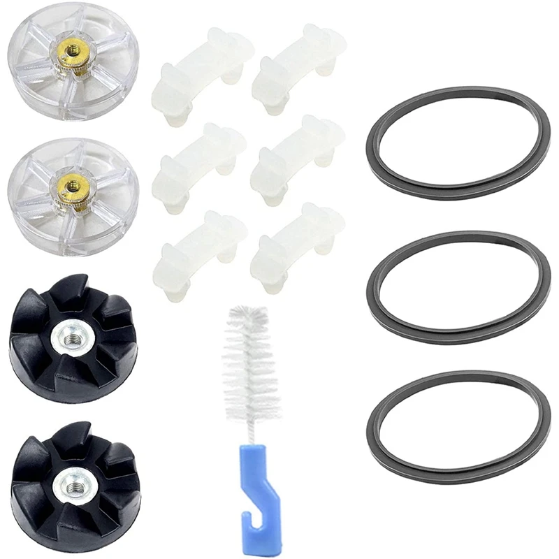 

14Pcs Blender Replacement Kit for Nutribullet 900W 600W Silicone Rubber Gaskets Seal O Ring Shock Pad Motor Top Gears