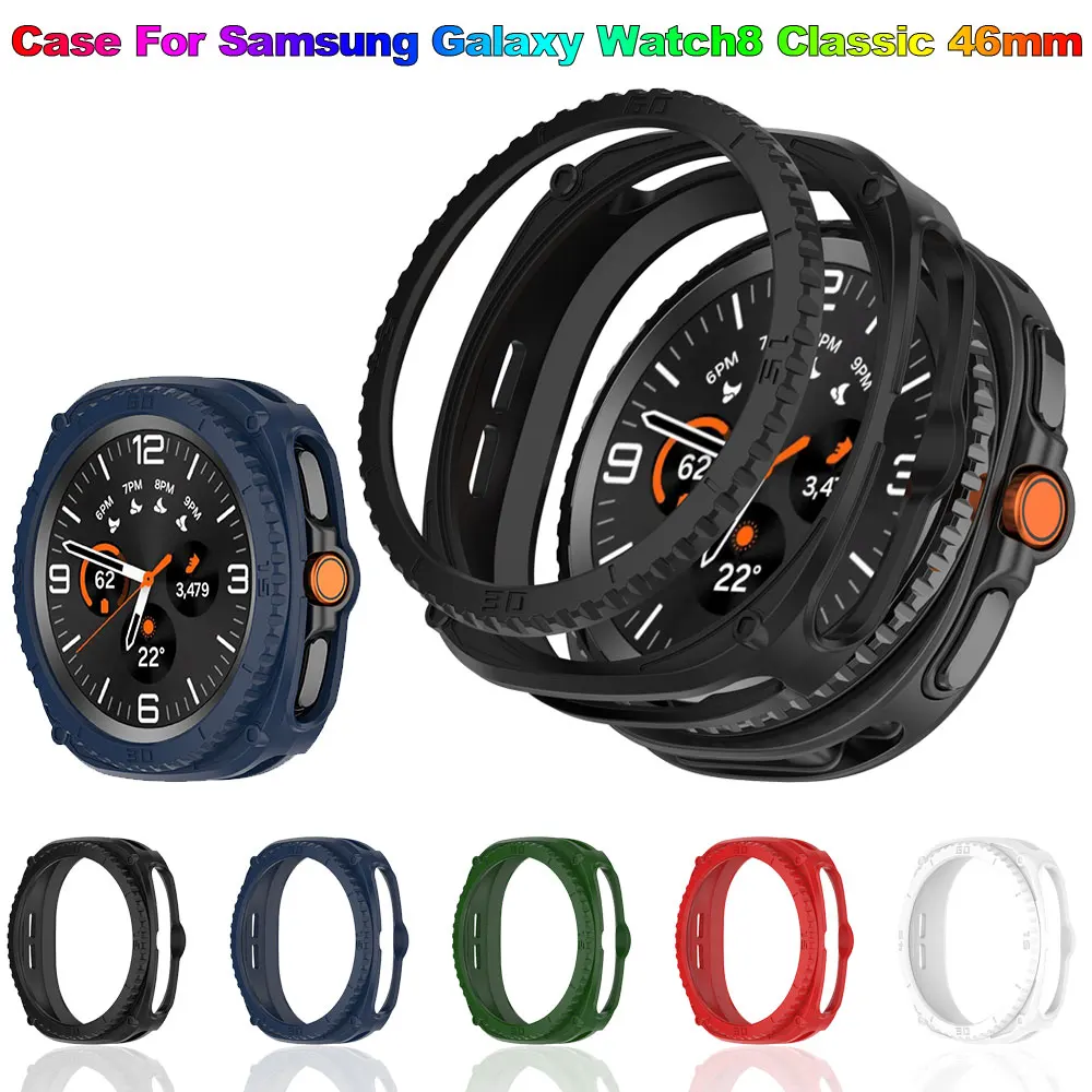 Rugged Bezel Protector for Smartwatch 46mm - Durable Protective Shell Cover