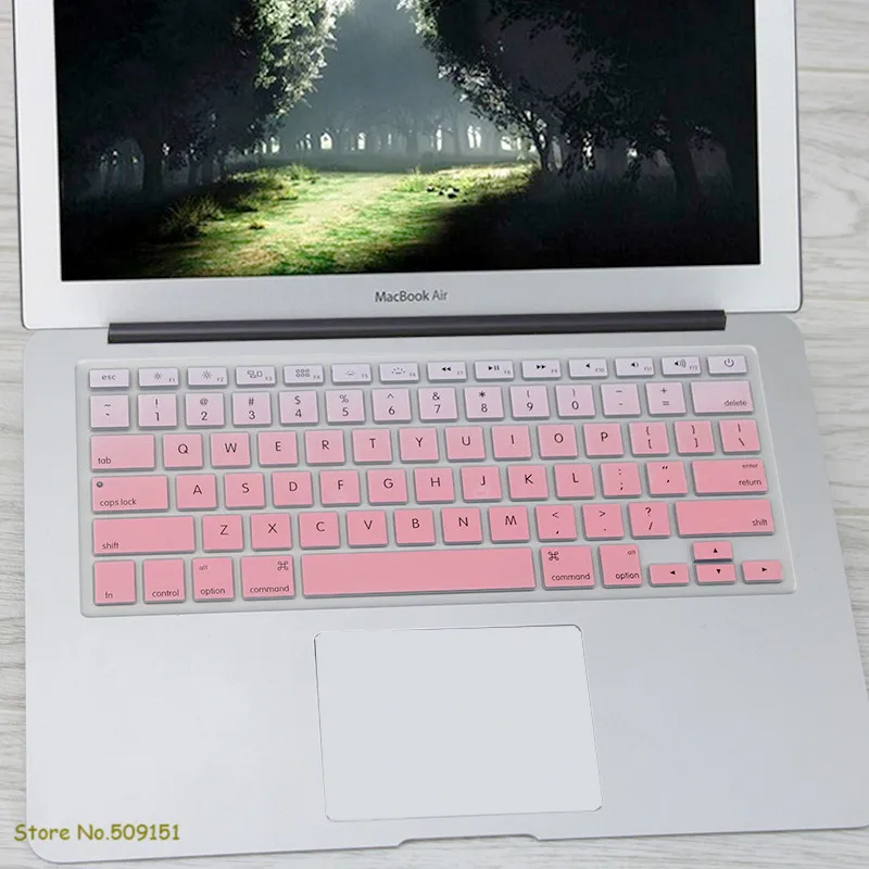 Premium Keyboard Cover for MacBook Pro and Air - US English Layout