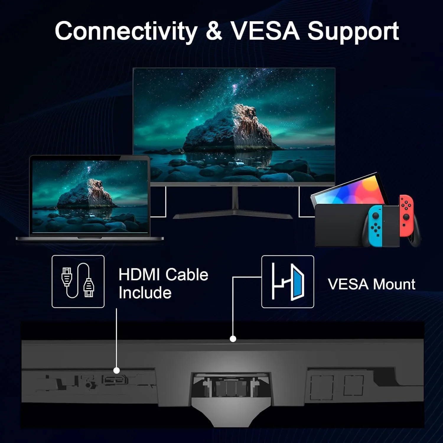 HOESD.a PC ǻ ̴ PC Ŀ ̹ ũž ÷, 27 ġ 2K 165Hz , IPS HDMI DP 300cm/m2