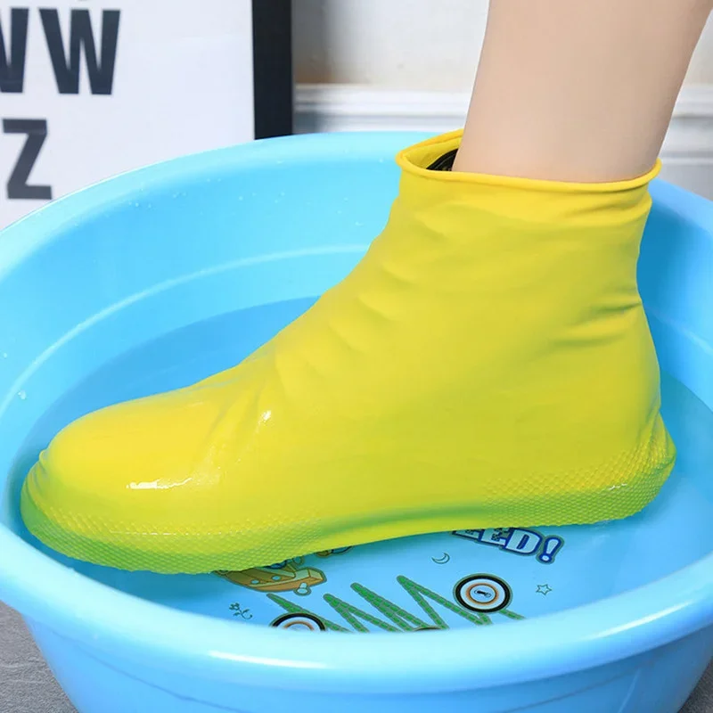 Silicone Shoes Cover Rain Waterproof Men Women Shoes Protectors Rain Boots Non-Slip Durable Rainy Shoe Cover Water proof shoes