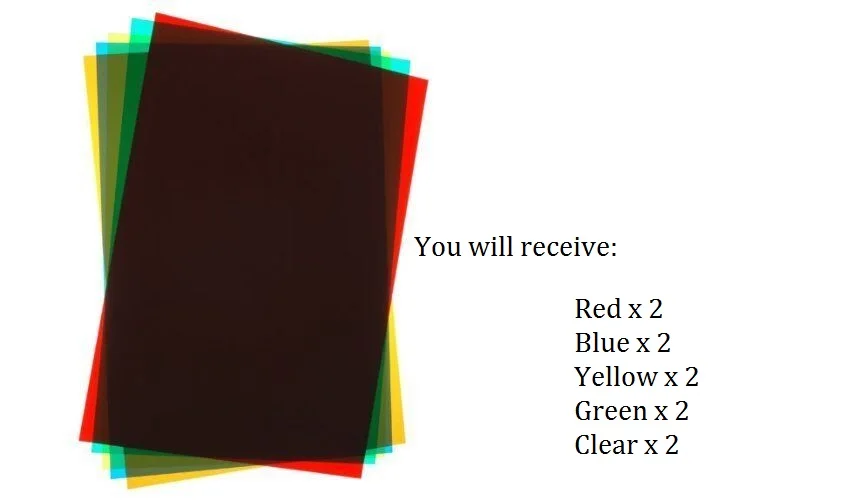 Size A4 Assorted Color Acetate Sheet Transparent PVC Binding Cover 200micron 10Pcs