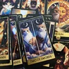 Cat tarot cards A 78 Deck English Version Board games Cards Selfcare for Tarot Readings Vibrant Easy Deck Fortune Telling Game 5