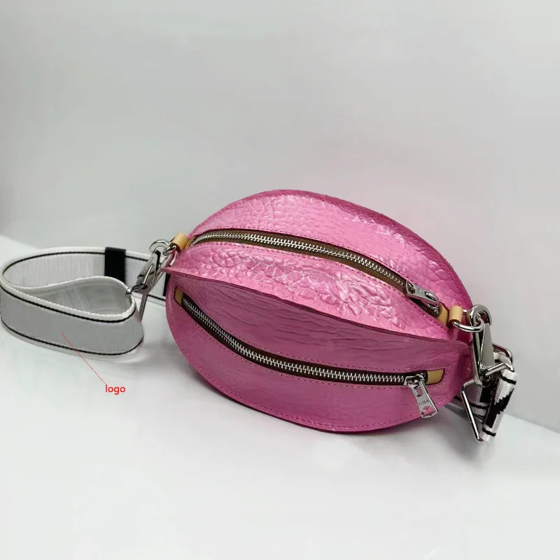 Bolso cruzado de piel auténtica para mujer, bandolera de marca de alta