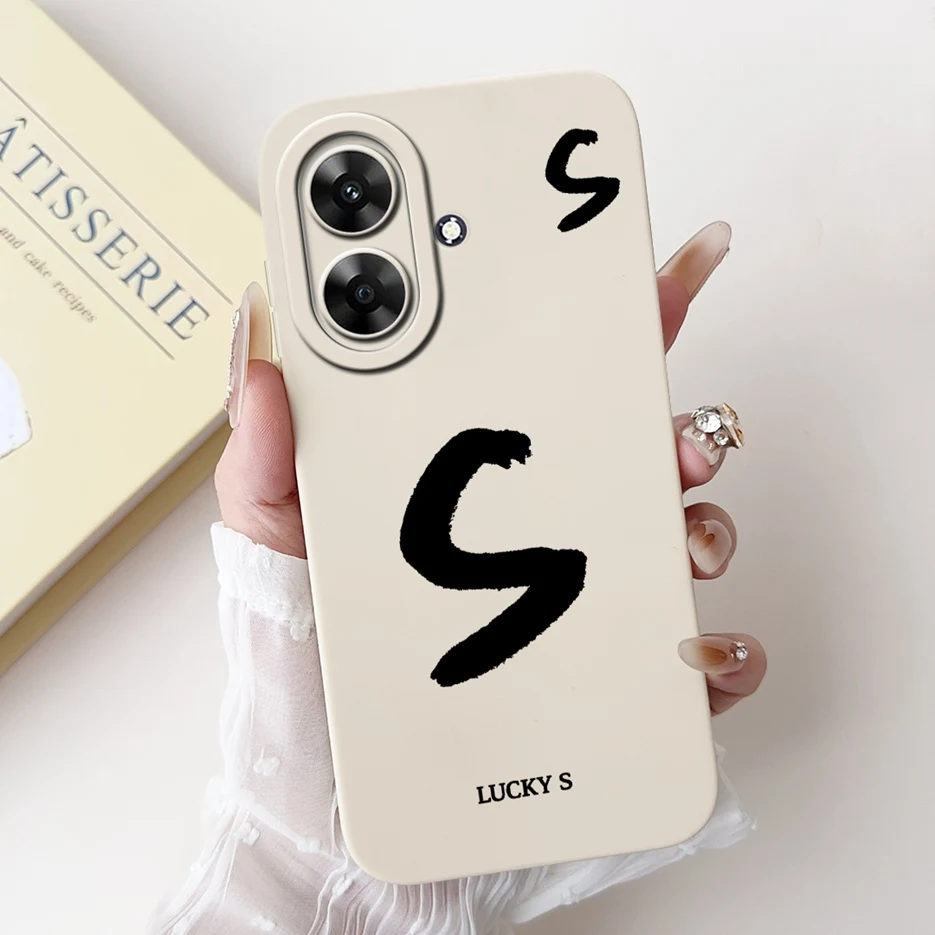 Cute Lucky Letters Soft Silicone Phone Case Cover - Stylish Protective s Coque