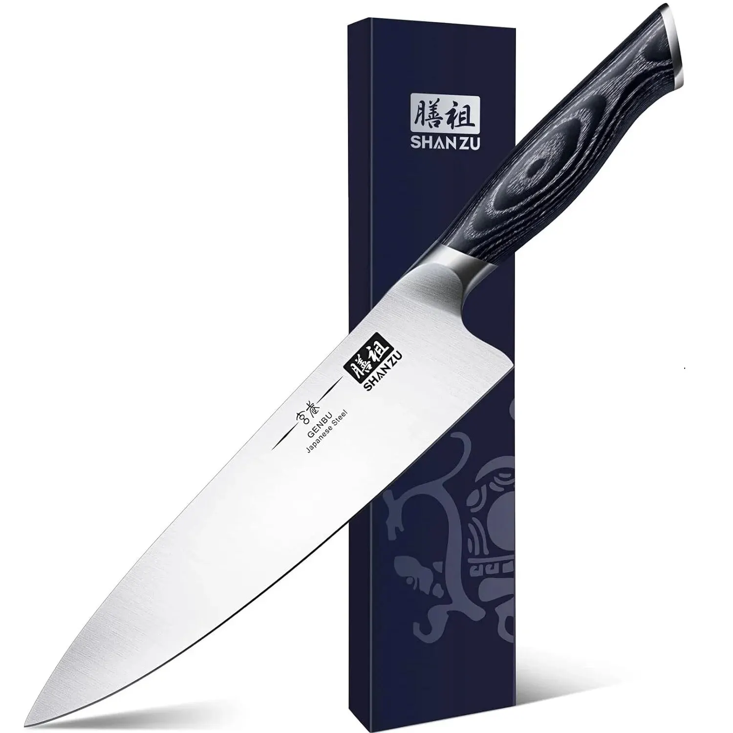 

SHAN ZU Japanese Chef Knife，Sharp Kitchen Knife 8 Inch Chef's Knives Gifts for Mom or Dad, Kitchen Gadgets with Premium Gift Box
