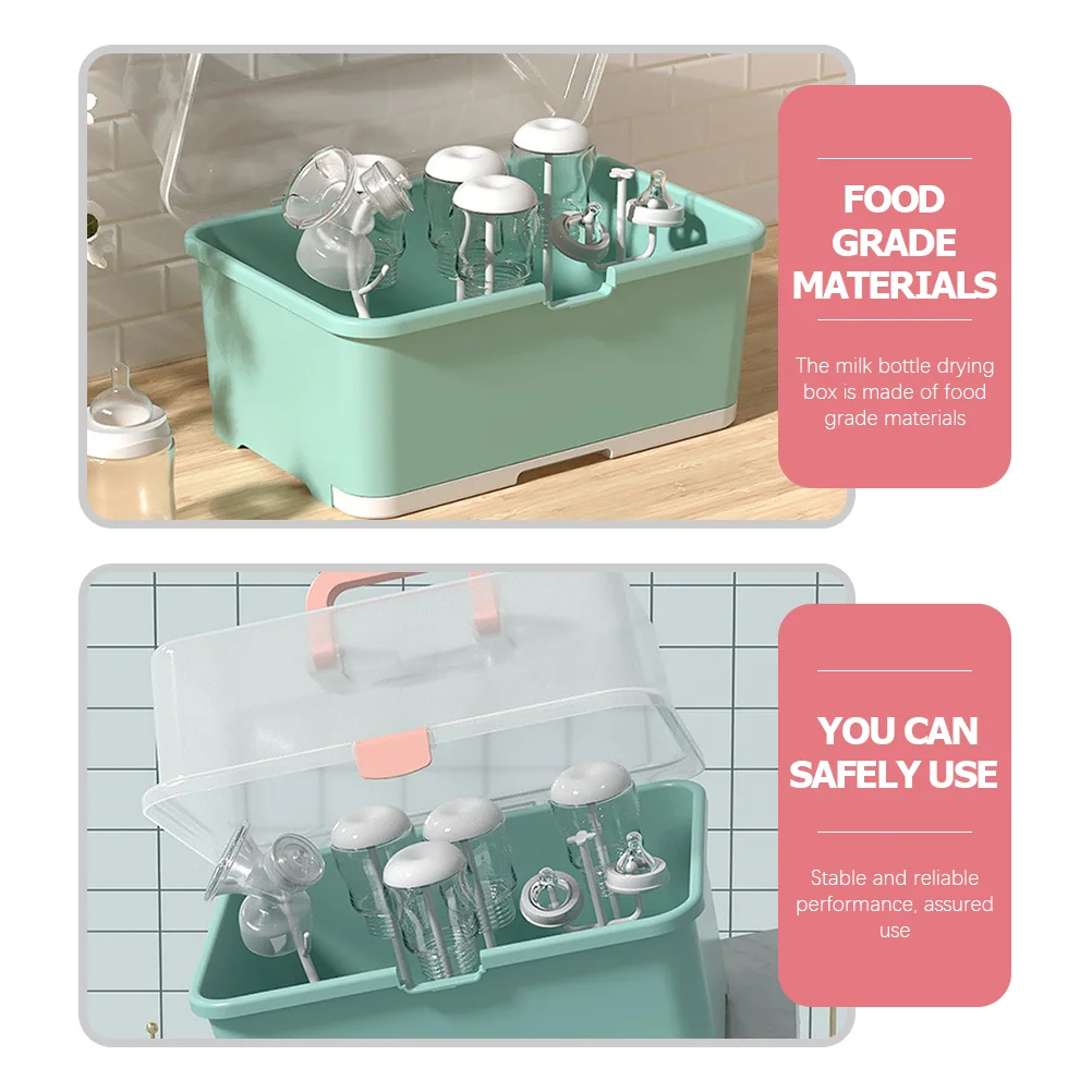 Feeding Bottle Storage Box Pacifier Rack Case Milk Tableware Container Baby Bottles Sundries Stand Holder Dryer
