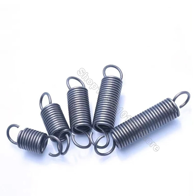 5pcs Length 30-60mm Tension Spring With Hooks Wire Dia 1.2mm Outer Dia