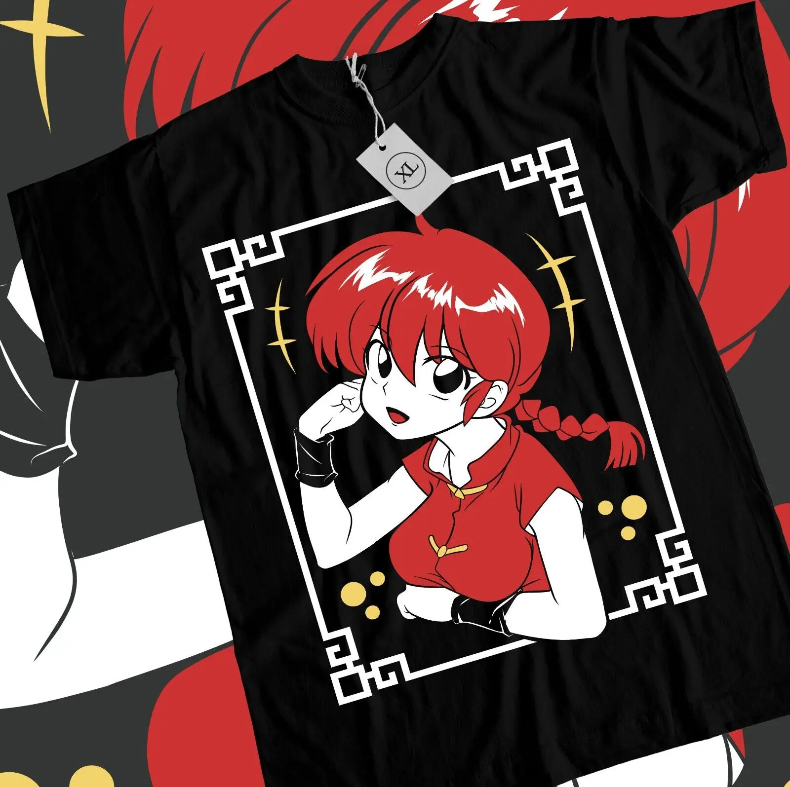 

Ranma 1/2 Shampoo Rumiko Takahashi T-Shirt Kawai Waifu Manga Strip Anime Shirt